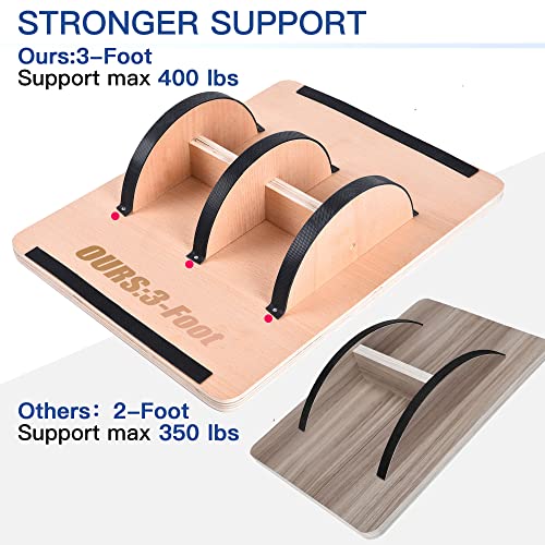 PACEARTH Professional Wooden Balance Board for Balance Training, Rocker