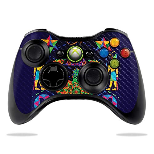 MightySkins Carbon Fiber Skin for Microsoft Xbox 360 Controller - Egyptian Geom…