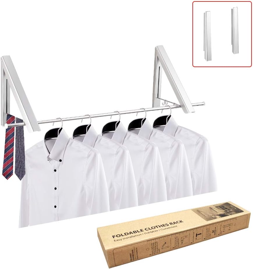 Leadwin Retractable Clothes Rack,Wall Mounted Drying Racks