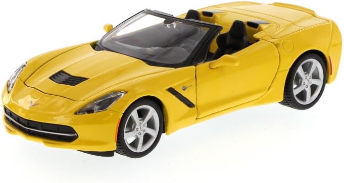 yellow corvette toy car