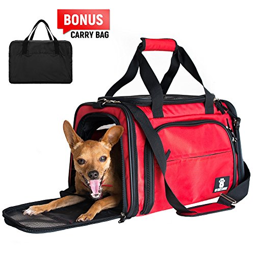 Buy Premium Airline Approved Travel Pet Carrier BONUS Carry Bag 4
