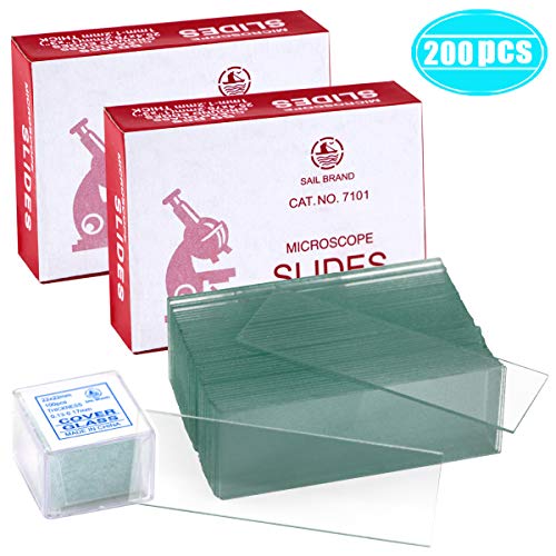 Twdrer 100PCS Clear Transparent Blank Microscope Slides and 100PCS Square Coverslips Cover Glass (22mm x 22mm) - Thumbnail 6