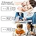 OCT17 Wooden Digital Alarm Clock, Wood Fashion Multi-Function LED Alarm Clock with USB Power Supply, Voice Control, Timer, Thermometer - Bamboo
