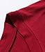 Latuza Men's V-neck Elastic T-Shirt M Wine Red