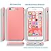 ULAK iPhone 6S Plus Case, iPhone 6 Plus Case,Slick Armor Dual Layer Design Hybrid Hard Case Cover for iPhone 6 Plus/ 6s Plus(Baby Pink/Gray)