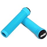 ODI Soft Longneck Flangeless Aqua Blue Bicycle Grips
