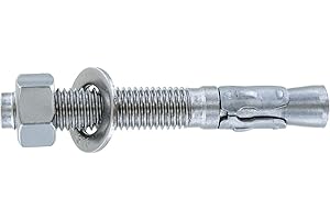 CONQUEST FASTENERS Conquest 3/4" x 5-1/2" Type 316 Stainless Steel Wedge Anchors (Box of 10) Heavy Duty Fastener for Concrete