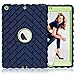 New iPad Case 9.7 inch 2017 and 2018,PIXIU Shockproof Heavy Duty Rugged Defender Full Body Protective case for iPad 5th Generation A1822 A1823,iPad 6th Generation a1954,a1893 Navy Blue