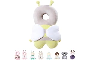 Raelitego Baby Head Protector Backpack Pillow for Falling Crawling and Walking Toddler Essentials Infant Toys Helmets Baby Lover Gifts for 0.5-3 Years 6-12 months (Yellow_Bee)