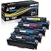 Arthur Imaging Compatible replacement for Canon 046H CRG 046 High Yield Black Cyan Magenta Yellow Toner Cartridge for use with Canon imageCLASS MF733Cdw MF731Cdw MF735Cdw LBP654Cdw MF733 MF731, 4-Pack