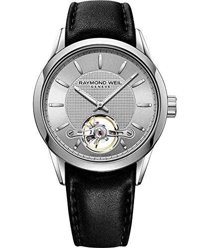 Raymond Weil Men's 2780-STC-65001 Freelancer Analog Display Swiss Automatic Black Watch