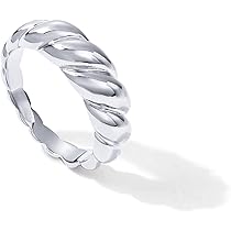 Amazon.com: PAVOI Rhodium Plated Pinky Signet Ring for Women