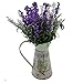 VANCORE Shabby Chic Pitcher Mini Metal Vase for Flowers
