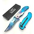 1 X Master Collection Mc-a013lb 5" Closed Mermaid Folder Assisted Open Pocket Hunting Tactical Outdoor Knife