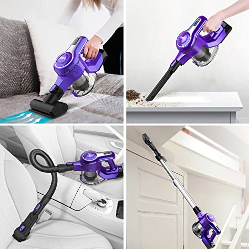 INSE Cordless Vacuum Cleaner, 23Kpa 265W Powerful Suction Stick Vacuum