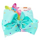 Claire's Girl's JoJo Siwa Large Magnificent Mint Green Signature Rhinestone Hair Bow