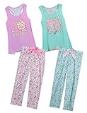 Sleep On It Girls 4 Piece Tank Top and Pant Spring