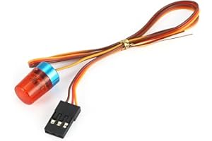 LAFEINA RC Multi-Function Ultra Bright LED Flash Lights Alarm Lamp with Strobing-Blasting/Flashing/Rotating Mode for RC Model Police Engineering Truck Car (Red)