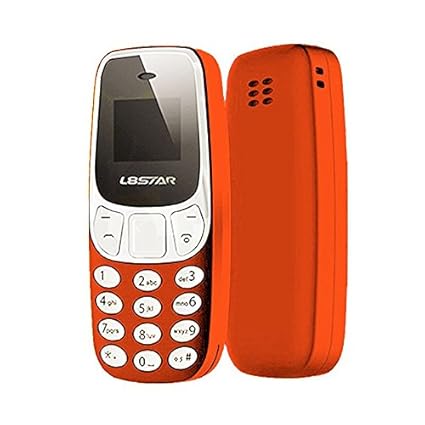 SODIAL Mini Bluetooth Mobile Welt der kleinste mobile Konverter Dual Analog L8 Stern BM10 U8P3 Orange