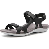 ABEO Oasis Metatarsal Sport Sandal | Walking Sandals Women | Water Resistant Leather Sandals | Three Points of Adjustability | Built-in Orthotic Insole