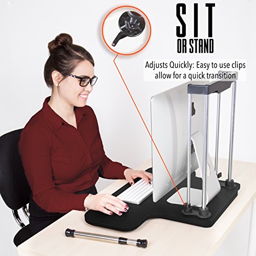 UpTrak by Stand Steady Standing Desk Height Adjustable Converts