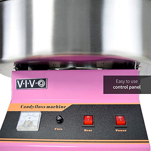 VIVO Pink Electric Commercial Cotton Candy Machine/Candy Floss Maker