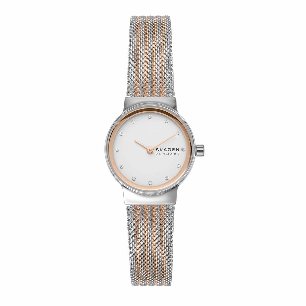 Skagen Watch for Women Freja Lille, Two Hand Movement, 26 mm Silver Stainless Steel Case with a Stainless Steel Mesh Strap, SKW2699 — image 1