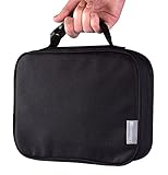 Portion Perfect Insulated Sleeve by Bentology - For Bento Box Lunchbox - Black