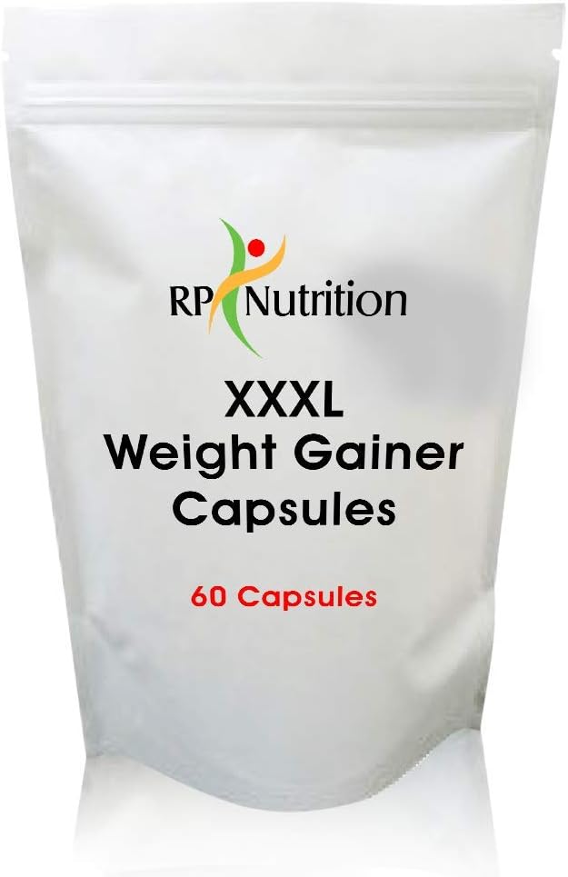 RP NutritionWeight Gainer Capsules –Anabolic Lean Muscle Mass Gain Formula with Creatine Ethyl Ester, Branched-Chain-Amino-Acids & Leucine –Bodybuilding Supplement for Men & Women - 60 Count