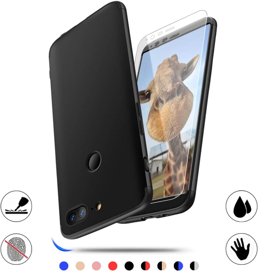 Oneplus 5T Case, AChris Case Cover for Oneplus 5T 360 Degree Protection Slim PC Phone Case Bumper Shock-Absorption Anti-Fingerprint with Screen Protector