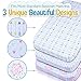 Bassinet Sheets for Baby Girl, 3 Pack Jersey Cotton Cradle Fitted Sheets, Baby Bedding Sheet Set for Rectangle, Oval, or Hourglass Bassinet Mattress