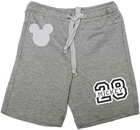 MICKEY MOUSE FAMILY Grey Cotton Poly Shorts for Boys DMFSR008.4