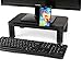 Mind Reader 2SMPLMON-BLK Small Monitor Stand, Durable Plastic Monitor Riser, for Computer Monitor, Laptop, PC, MacBook – 2 Pack, Blackthumb 3