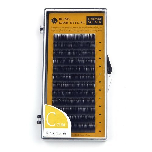 C Curl: 0.20MM Thickness {CHOOSE LENGTH} - Eyelash Extension Blink Signature Mink (13mm)