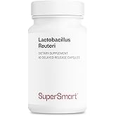 Supersmart - Lactobacillus Reuteri 5 Billion CFU per Day - Probiotic Supplement | Non-GMO & Gluten Free - 60 DR Capsules