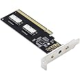 NFHK PCIE PCI-Express 16x to Dual Oculink SFF-8612 SFF-8611 8X VROC Adapter for Mainboard SSD Graphics Card