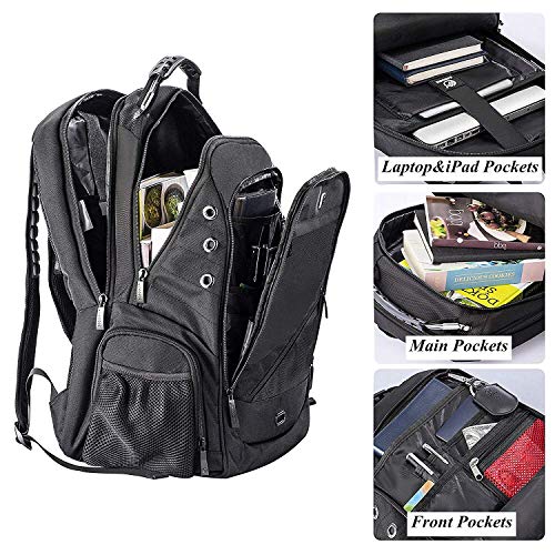 Laptop Backpack, Business Anti-Theft Travel Backpack with USB Charging Headphone Port, Water Resista - //medicalbooks.filipinodoctors.org