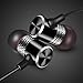 TFBOYS Headphone Super Bass Earphone Headset Noise Canceling Earbuds for Mobile Phone PC (Black)