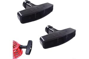 2 Pack, Pull Start Recoil Handle Black Replacement, for GX200 GX240 for GX270 for GX340 for GX390 Engine, Starter Grip Lawn M