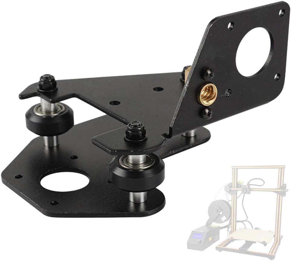 Yuhoo Motor Bracket Fixed Mount Plate Spare 3D Printer with Pulley Nut Home Office Replacement Parts Upgrade Left X Axis Aluminum Durable sy Install for Creality CR10 S4 S5: Home & Kitchen