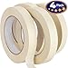 Phyxology Supply 3/4 in Pro-Grade Masking Tape. 60 Yard Roll 4 Pack = 240 Yards of Multi-Use, Easy Tear Removable Tape. Great for Labeling, Painting, Packing and More. Adhesive Leaves No Residue!