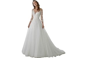 WaterDress Beach Wedding Dresses for Bride 2025 Long Sleeve Lace Boho Bridal Gowns for Women WDW001