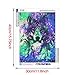 DIY 5D Diamond Painting by Number Kits for Adult,Full Drill Embroidery Cross Stitch Arts Craft Canvas Wall Decor-Wolf 11.8x15.7 inch