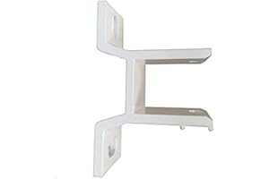 ALEKO Replacement Wall Mounting Bracket for Retractable Awnings - White Lot of 2