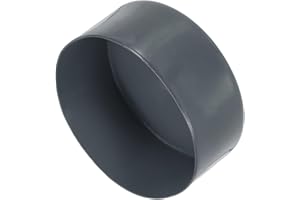 uxcell 2pcs Rubber End Caps 115mm(4 1/2 Inch) ID x 80mm(3 1/8 Inch) H Vinyl Round Tube Bolt Cap Cover Screw Thread Protectors Dark Grey