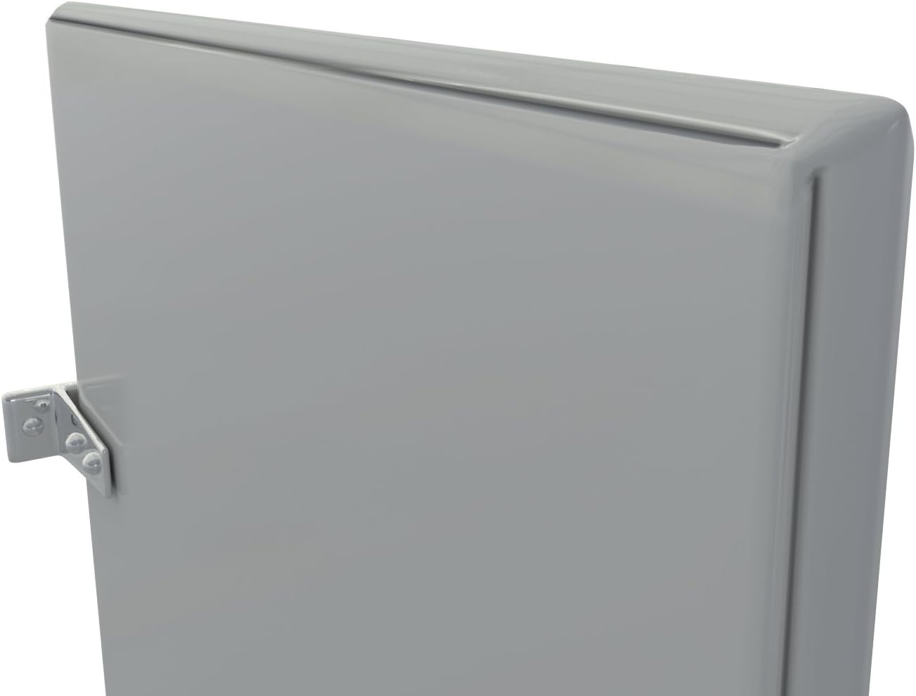 Powder Coated Urinal Stall Partition Divider Screen With Wall Hung Mounting Brackets Kit (Light Grey)