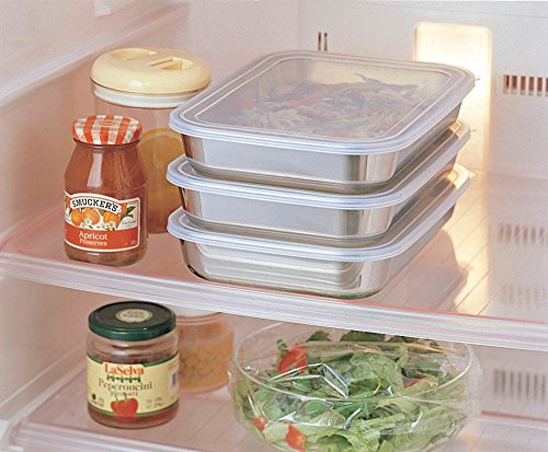 UchiCook 3-Piece Breading Trays, Silver