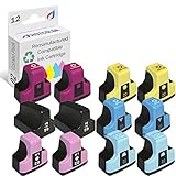 HOTCOLOR Remanufactured hp 02 Ink Cartridges