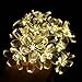 Vmanoo Battery Operated Timer String Lights 50 LED Blossom Flower Fairy Christmas Lighting Decor For Outdoor, Indoor, Garden, Patio, Bedroom Wedding Decorations (Warm White)