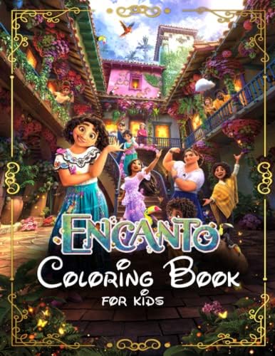 Ēncanto Coloring Book For Kids: (2022 edition) JUMBO Coloring Book OVER 100 Pages, A great gift With great Illustrated Artworks for anyone who loves Ēncanto, Kids Ages 4-8 and Toddler ages 2-4 Paperback – April 7, 2022